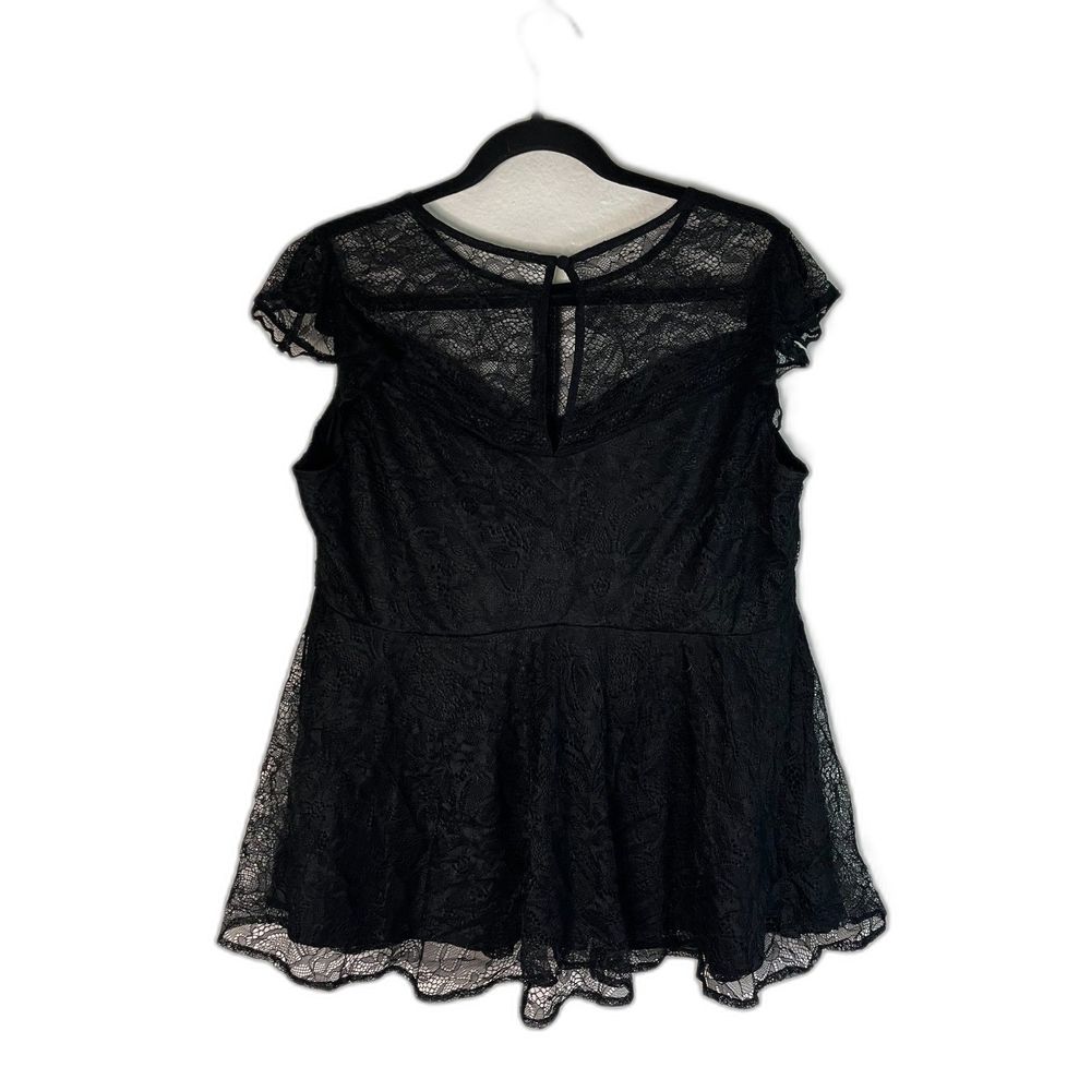 Torrid Black Lace Blouse